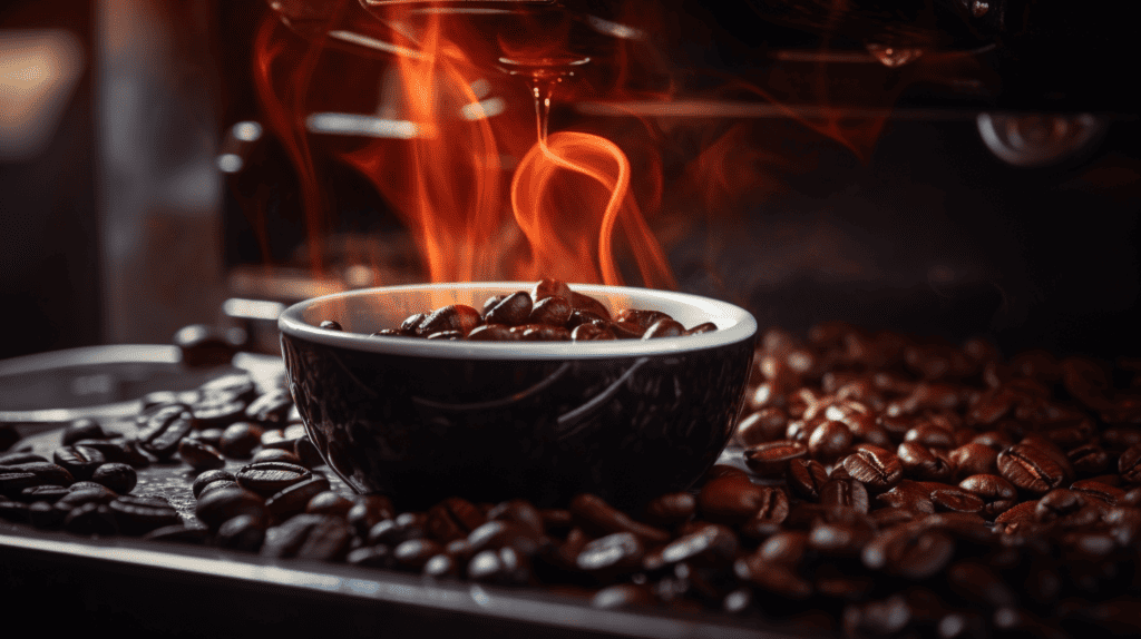 Best Coffee Roasters, coffee beans being roasted in bowl.
