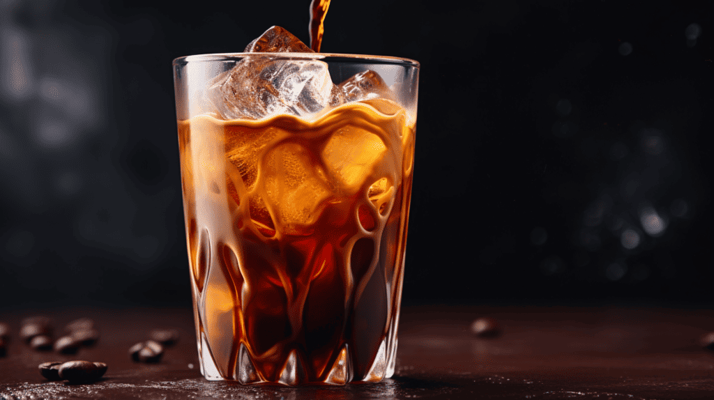 Does A More Expensive Coffee Maker Make A Difference.  Cold brew coffee being poured into a glass.