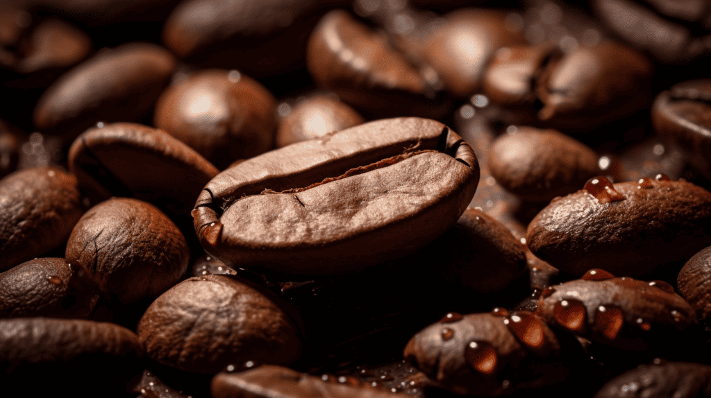 How to Use and Maintain your Coffee Grinder.  Close up coffee bean.