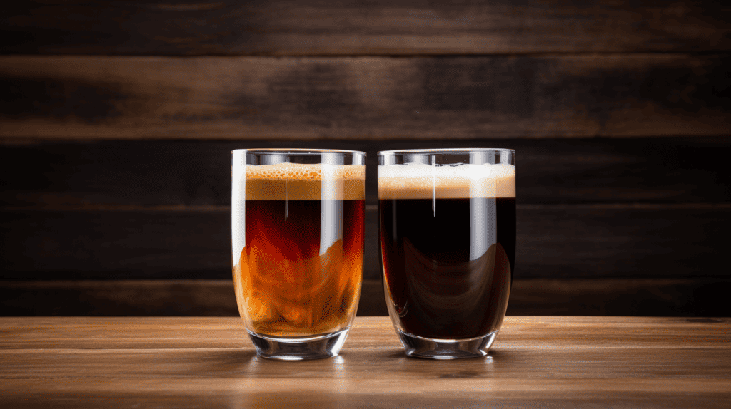 Best coffee alternatives in two glasses