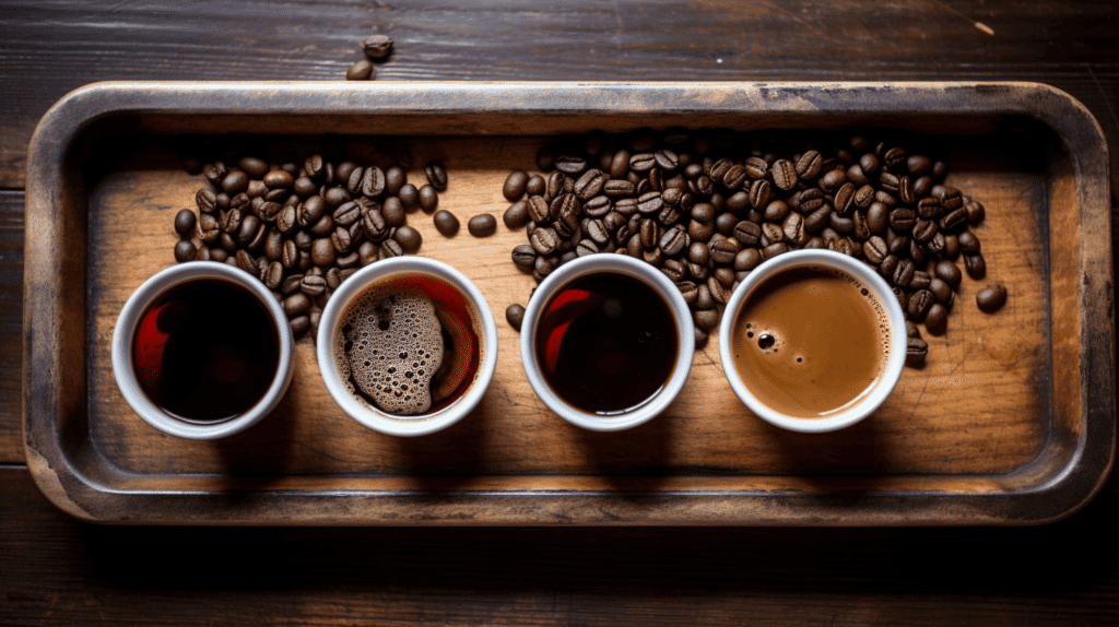 Ethical sourcing, 4 different coffee brews