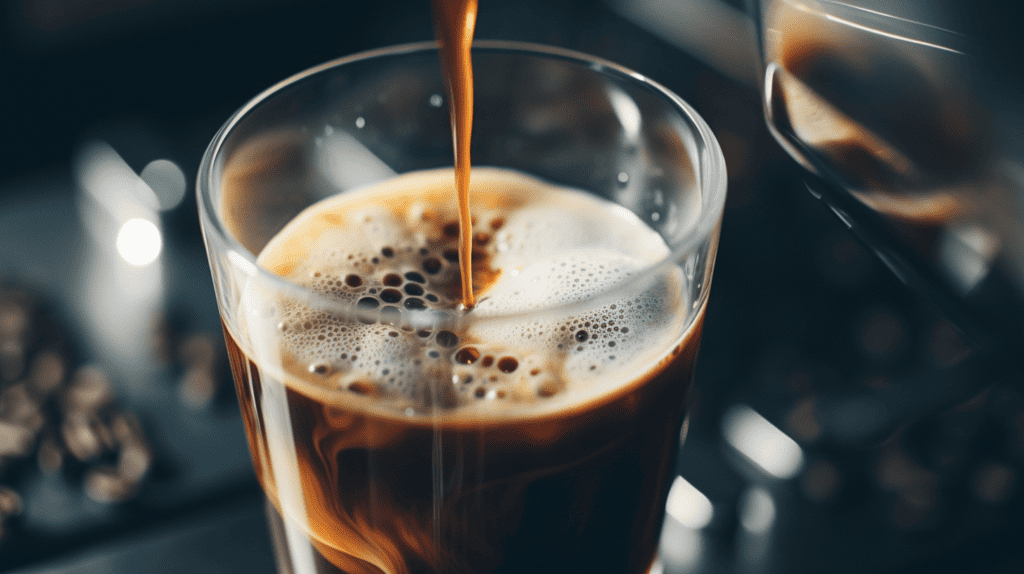 Addressing Bitterness in Coffee. Coffee being poured into a cup.