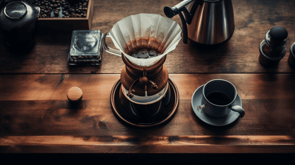 Pour-Over Coffee Maker on a desk